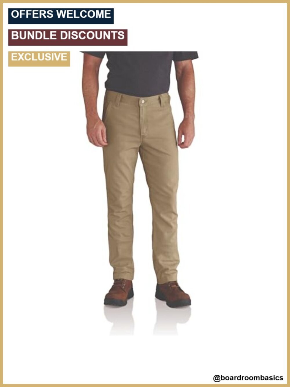 Slim Tapered Rigby Dungaree - Stretch Work Pants
